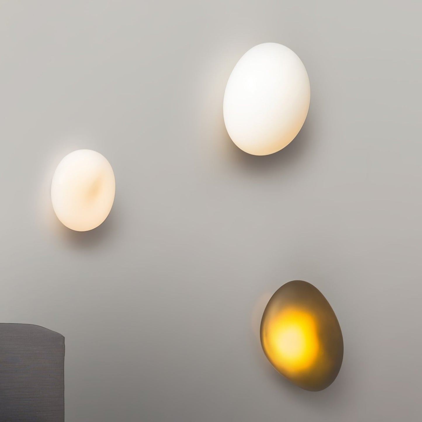 Bubble Glass Wall Lamp | Metal & Glass | Dimmable, Multi-Color Options