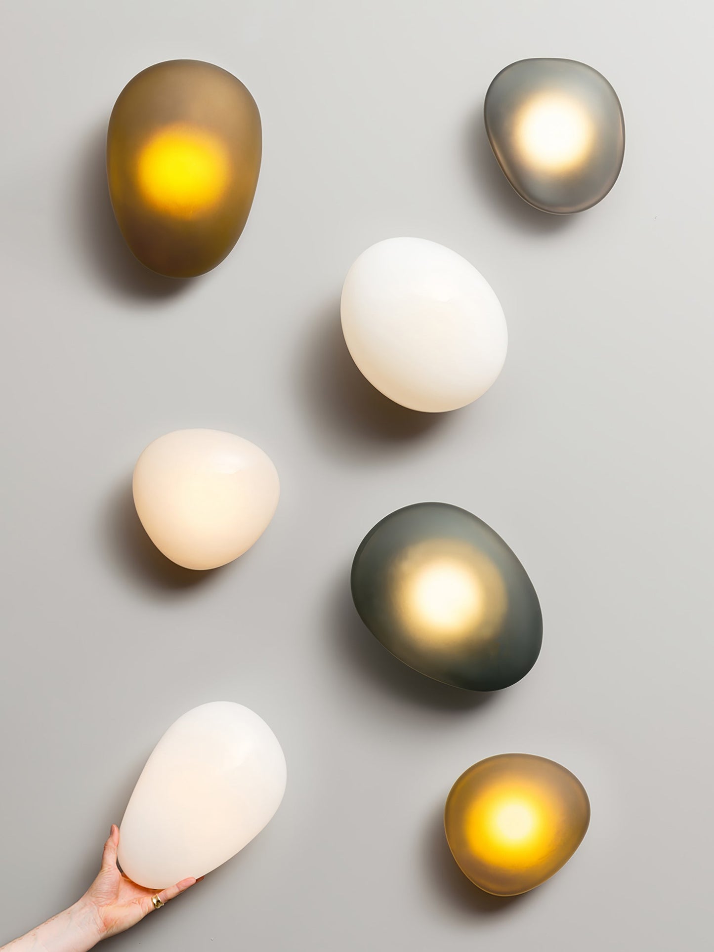 Bubble Glass Wall Lamp | Metal & Glass | Dimmable, Multi-Color Options