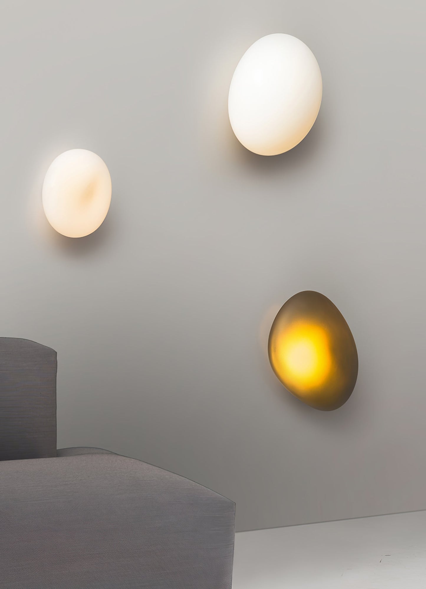 Bubble Glass Wall Lamp | Metal & Glass | Dimmable, Multi-Color Options