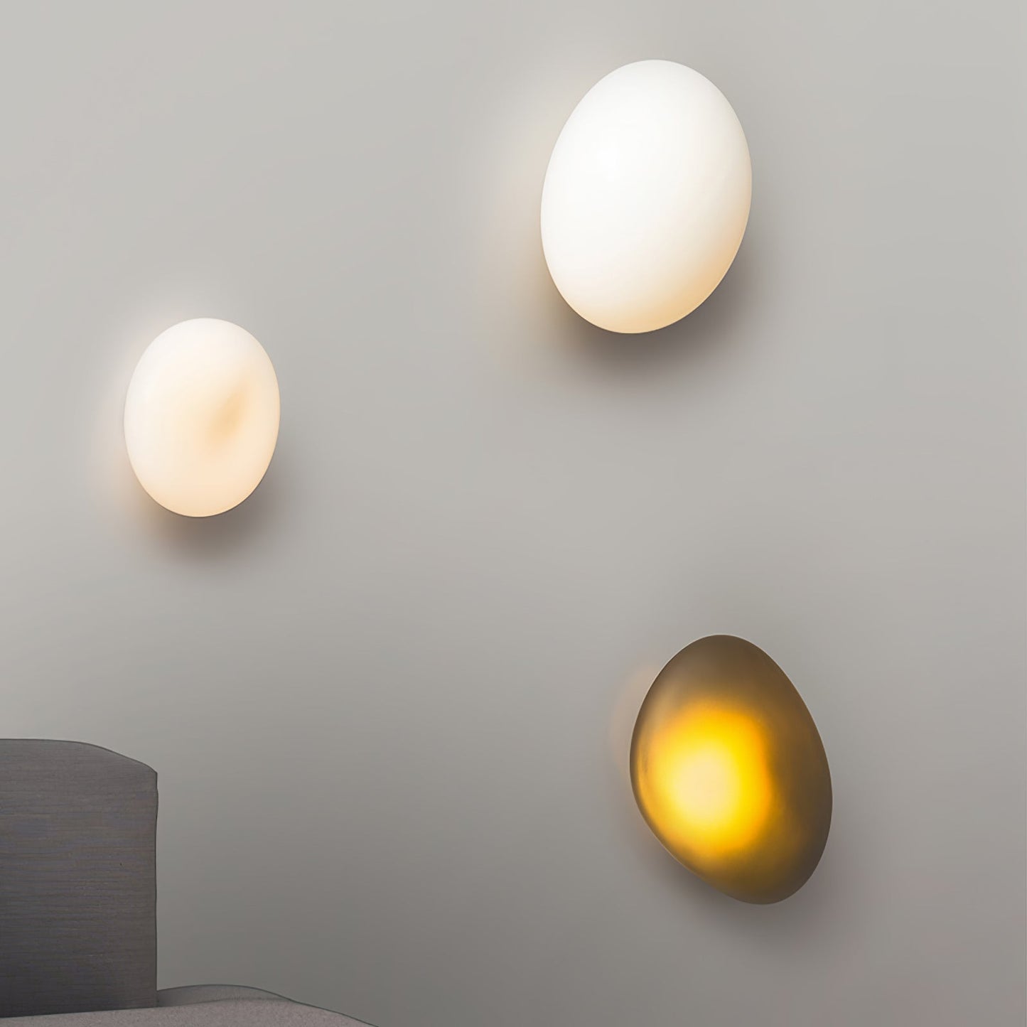 Bubble Glass Wall Lamp | Metal & Glass | Dimmable, Multi-Color Options
