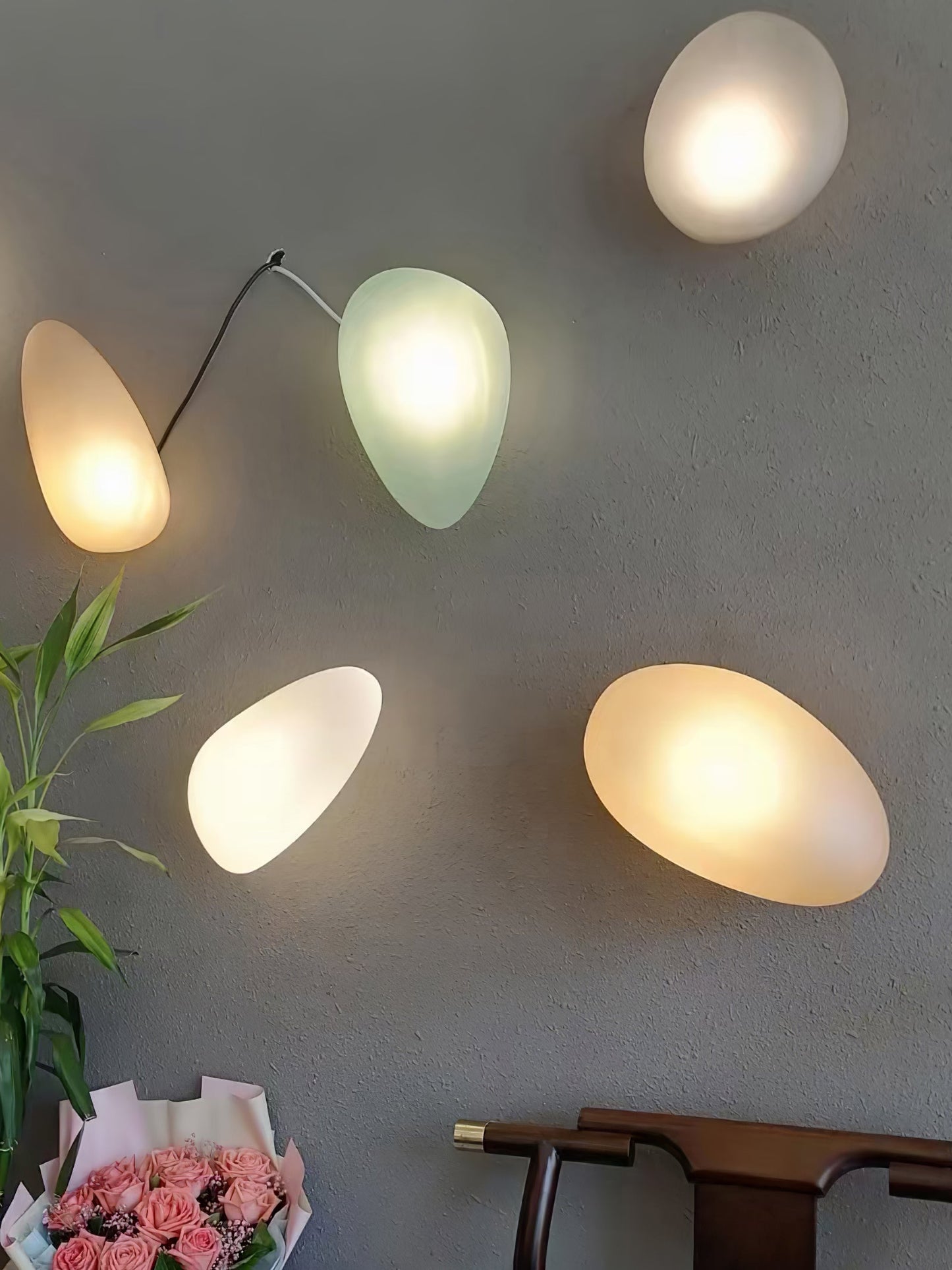 Bubble Glass Wall Lamp | Metal & Glass | Dimmable, Multi-Color Options