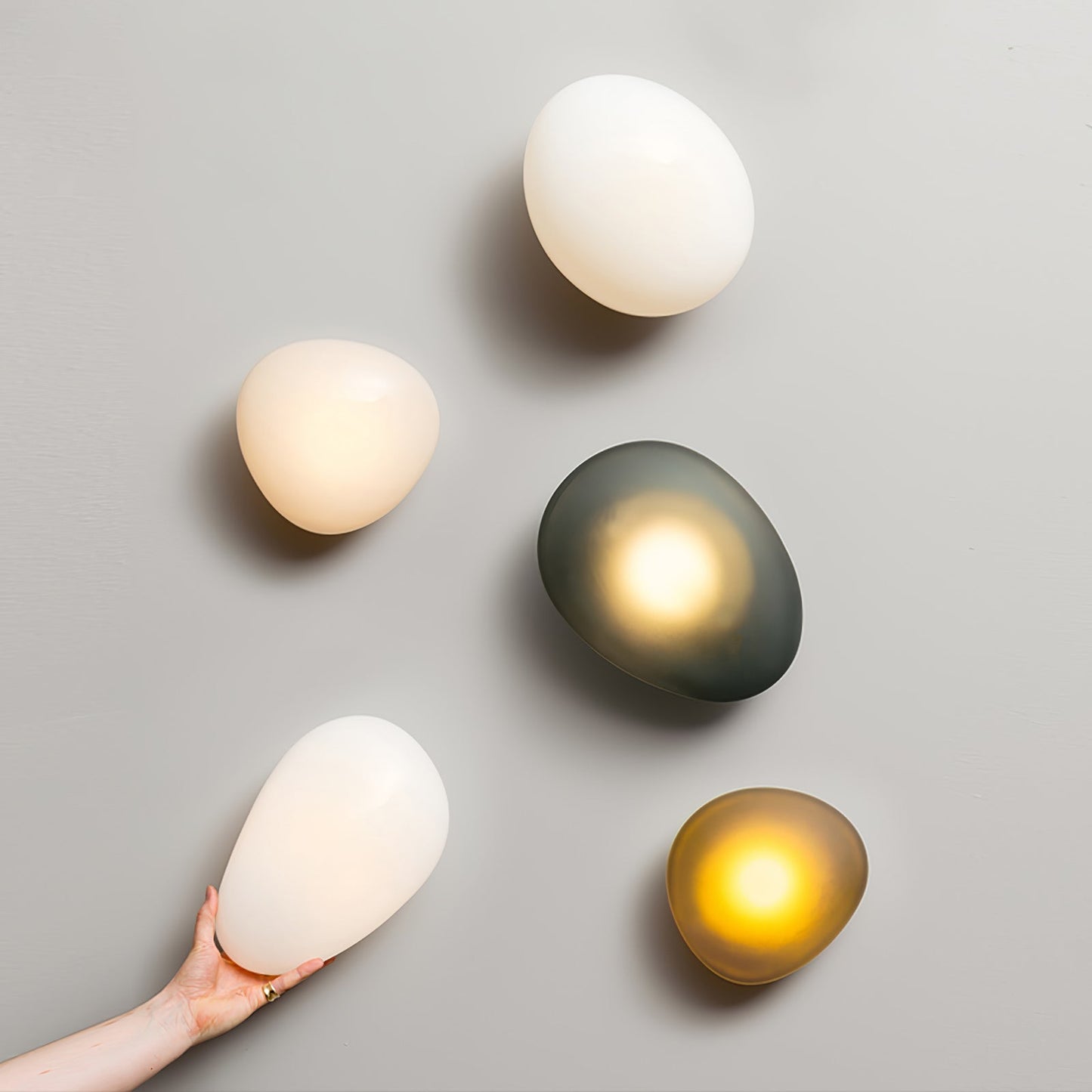 Bubble Glass Wall Lamp | Metal & Glass | Dimmable, Multi-Color Options