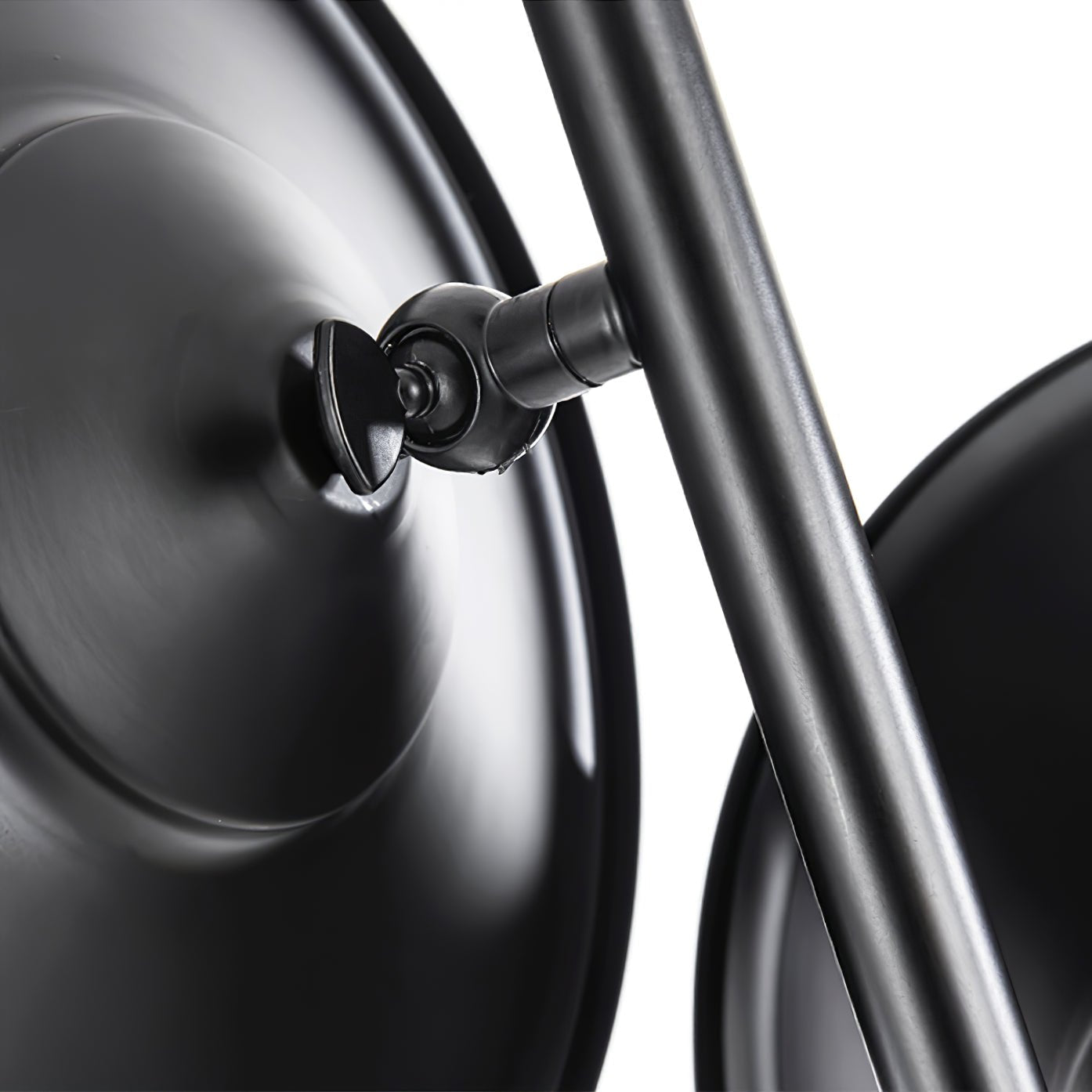 Bulat Floor Lamp | Antique Black Metal & Frosted Glass | 152cm Height
