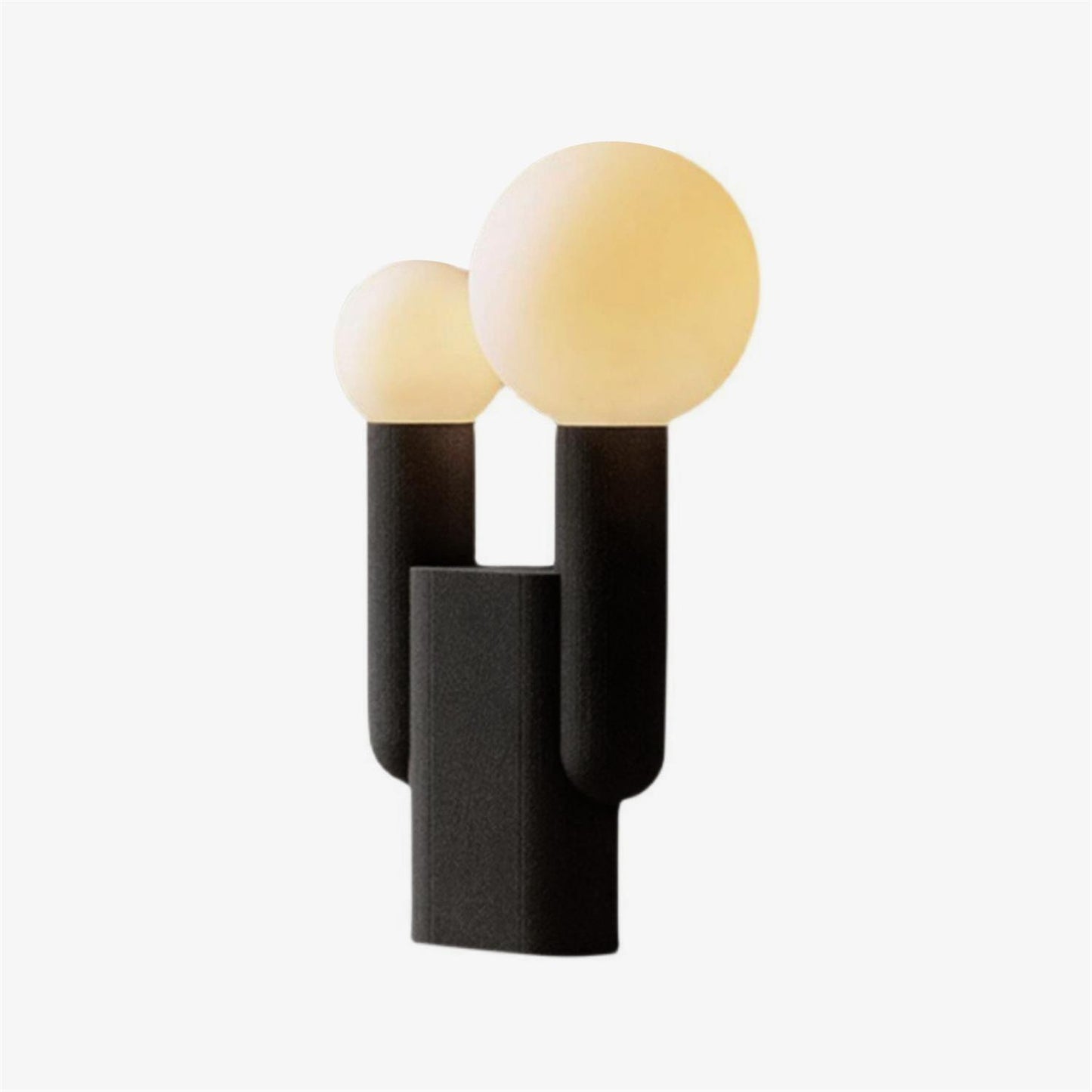 Cactus Table Lamp | Resin & Glass | Black