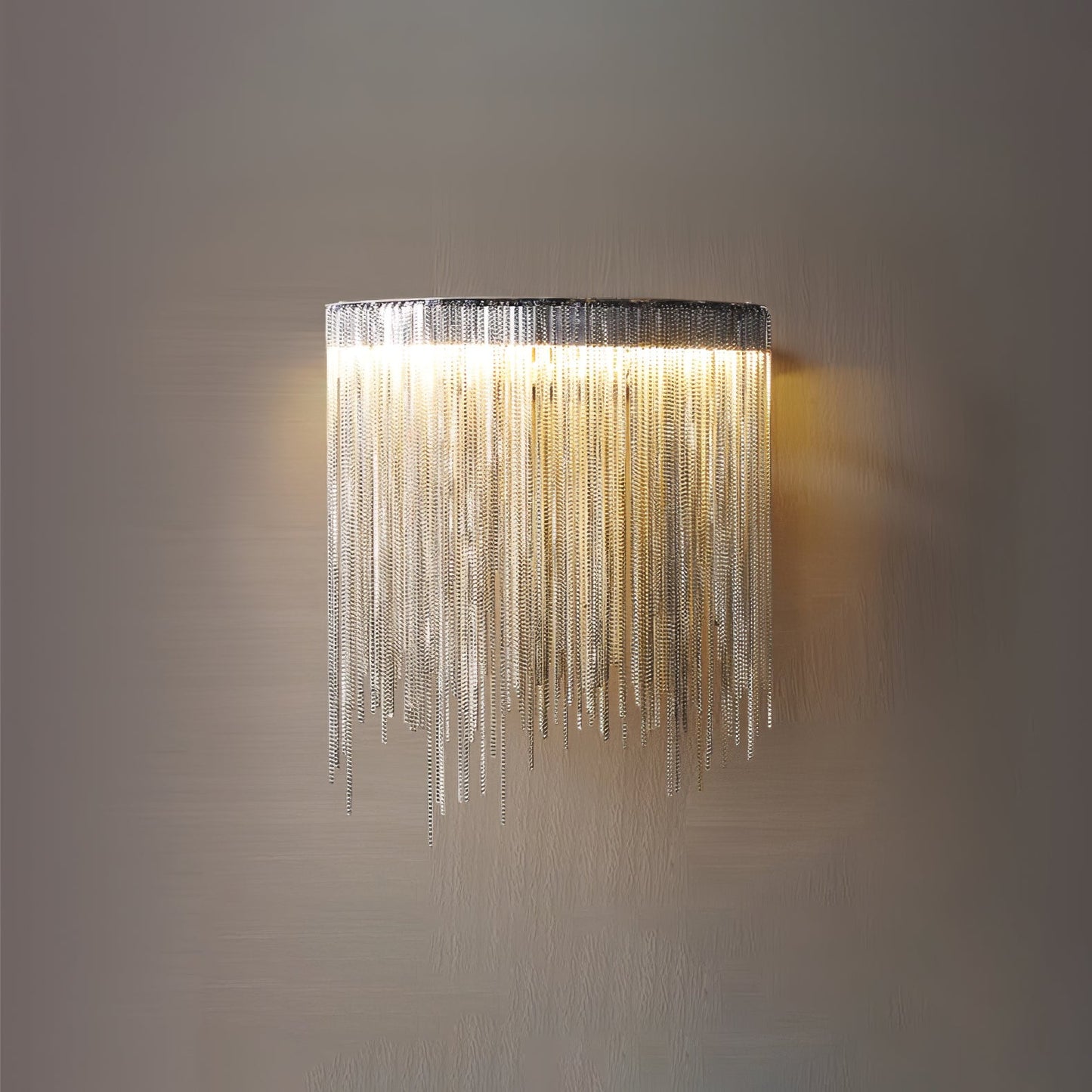 Cadena Tassel Wall Lamp | Metal & Stainless Steel | Gold or Chrome