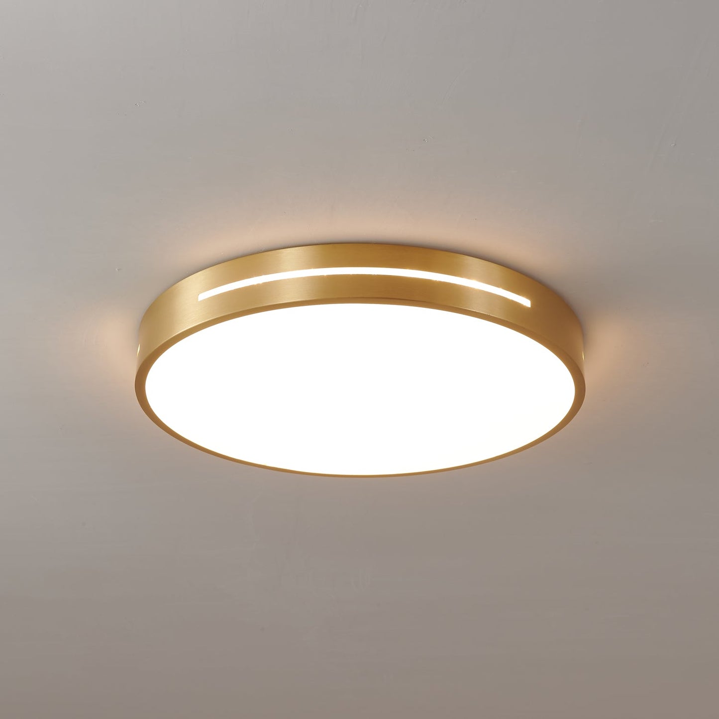 Caelum Ceiling Light | Brass & Acrylic | White