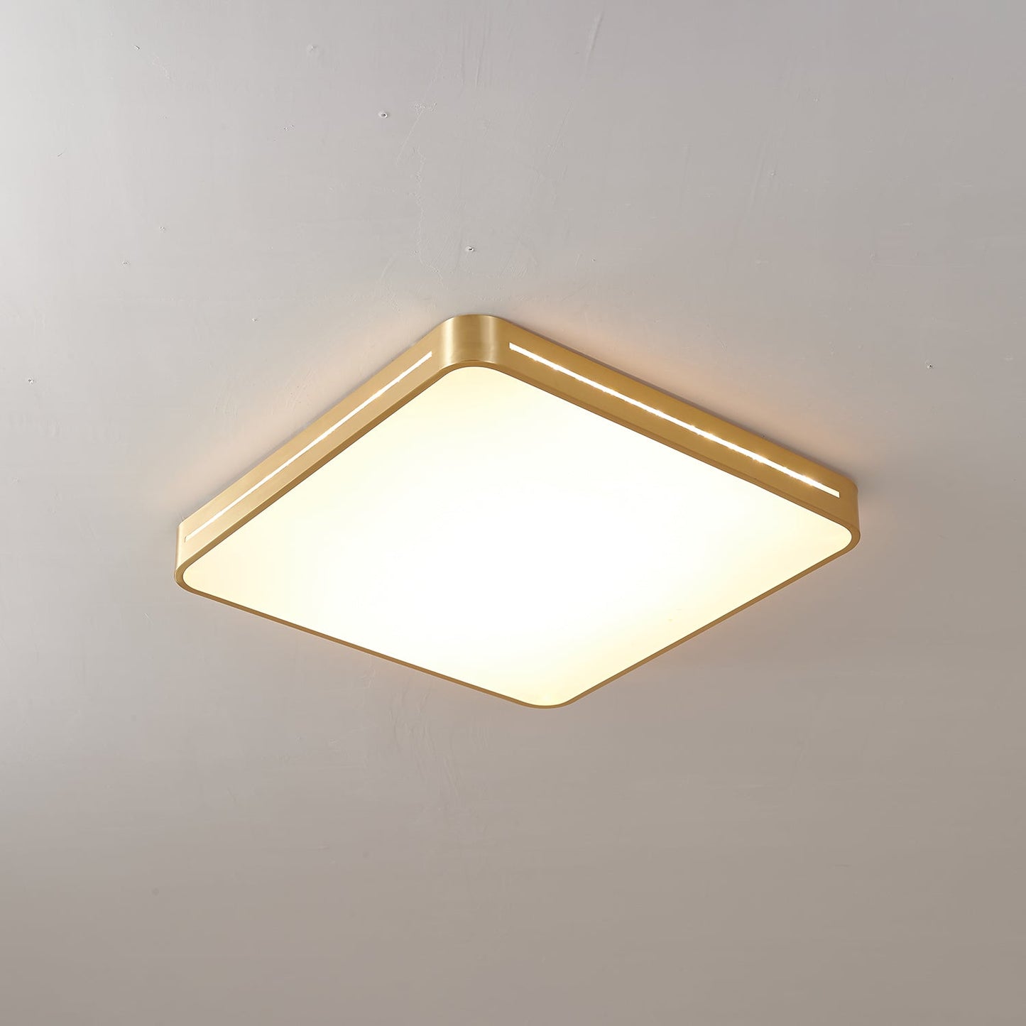 Caelum Ceiling Light | Brass & Acrylic | White