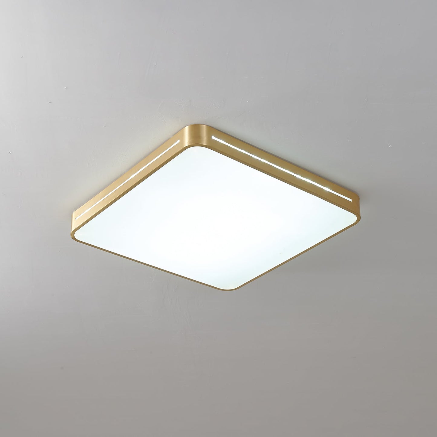 Caelum Ceiling Light | Brass & Acrylic | White