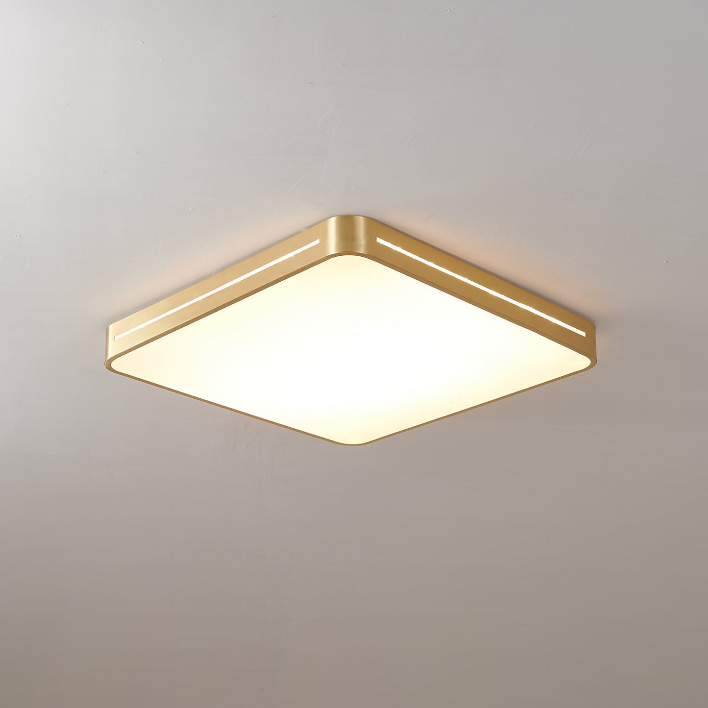 Caelum Ceiling Light | Brass & Acrylic | White