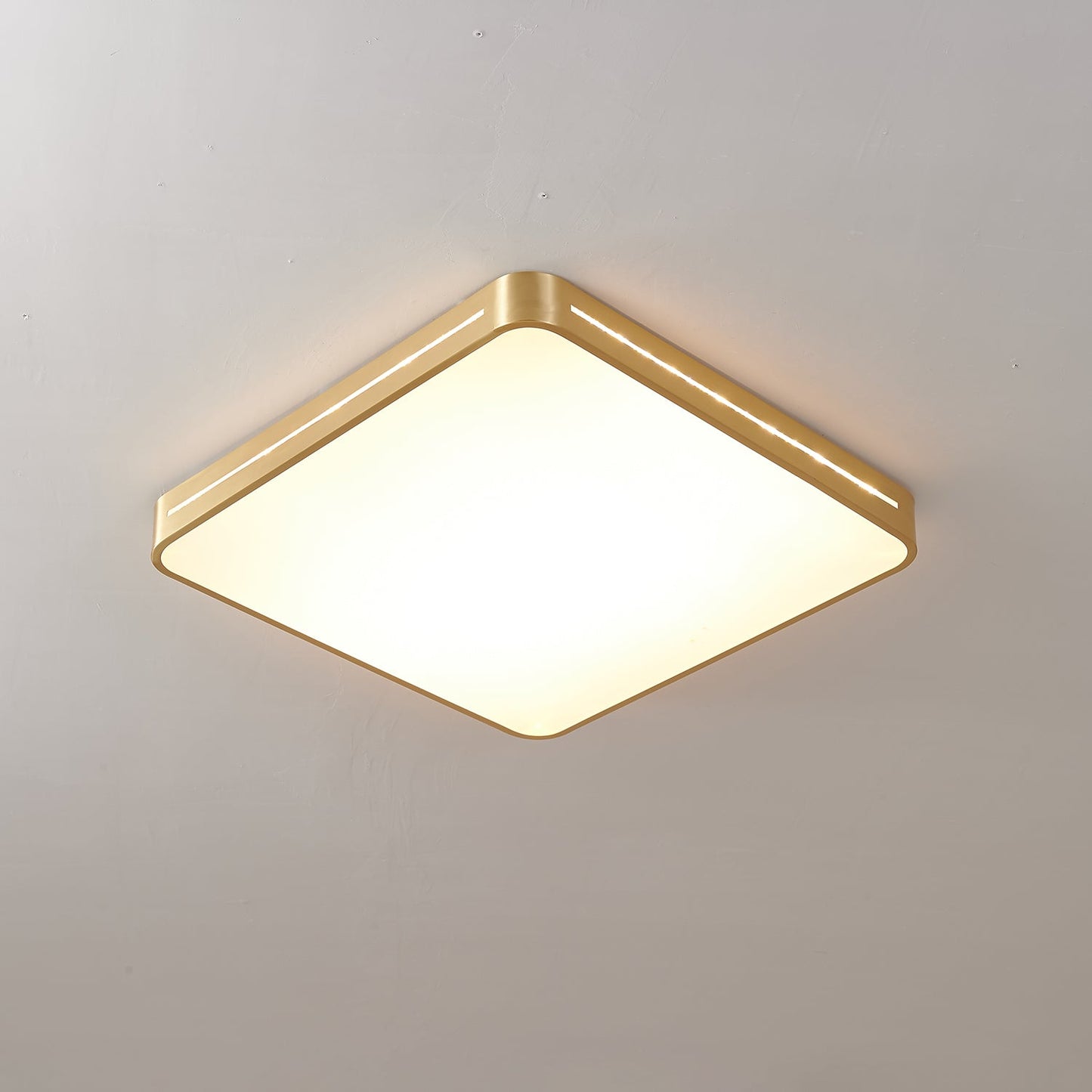 Caelum Ceiling Light | Brass & Acrylic | White