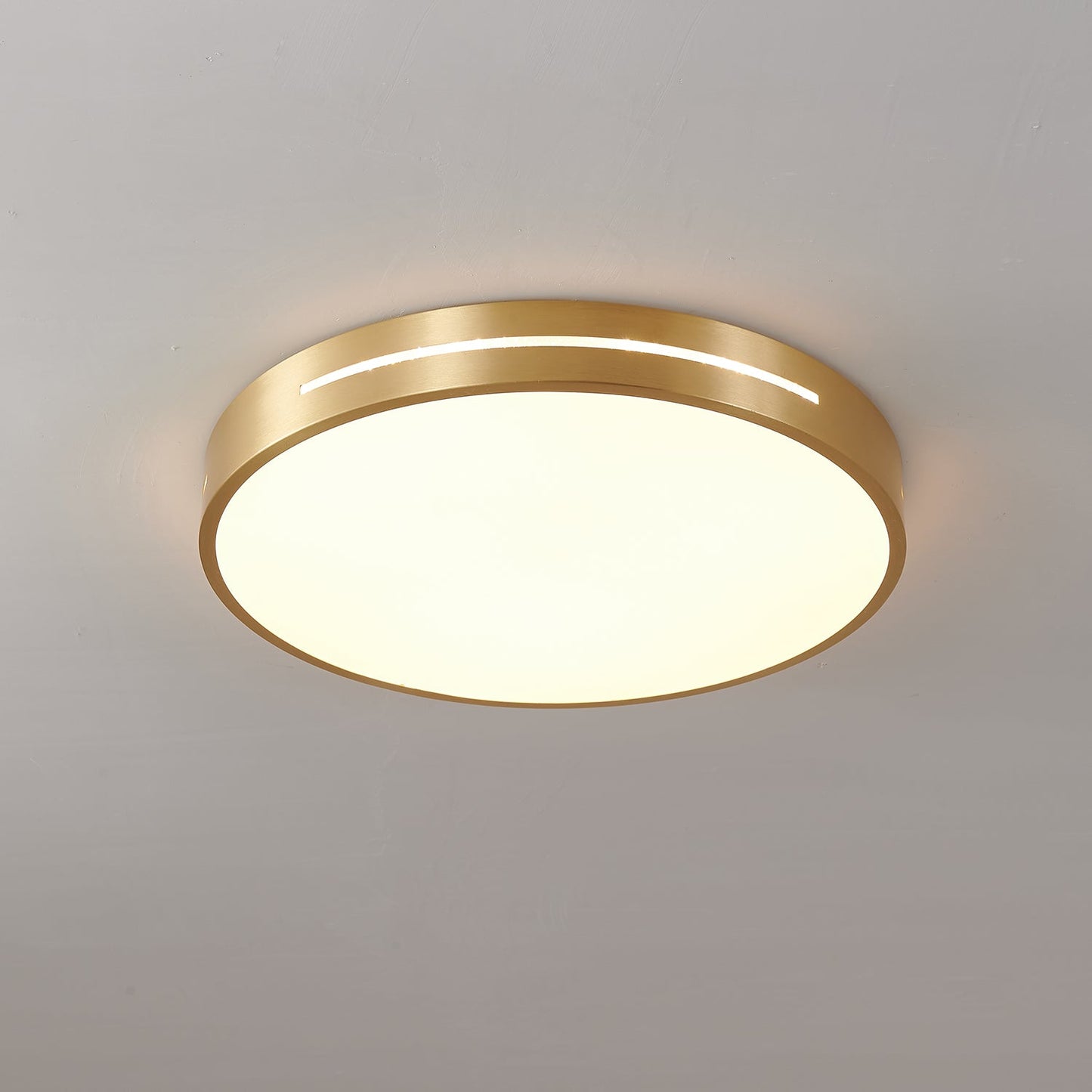 Caelum Ceiling Light | Brass & Acrylic | White