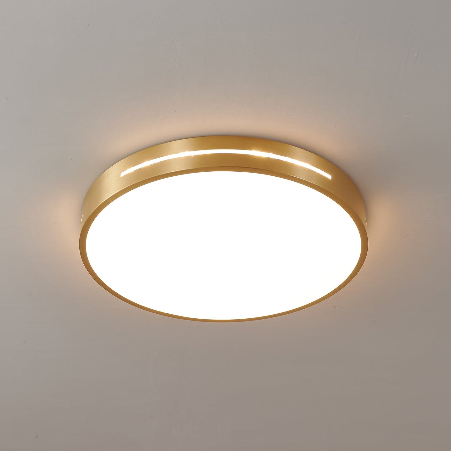Caelum Ceiling Light | Brass & Acrylic | White