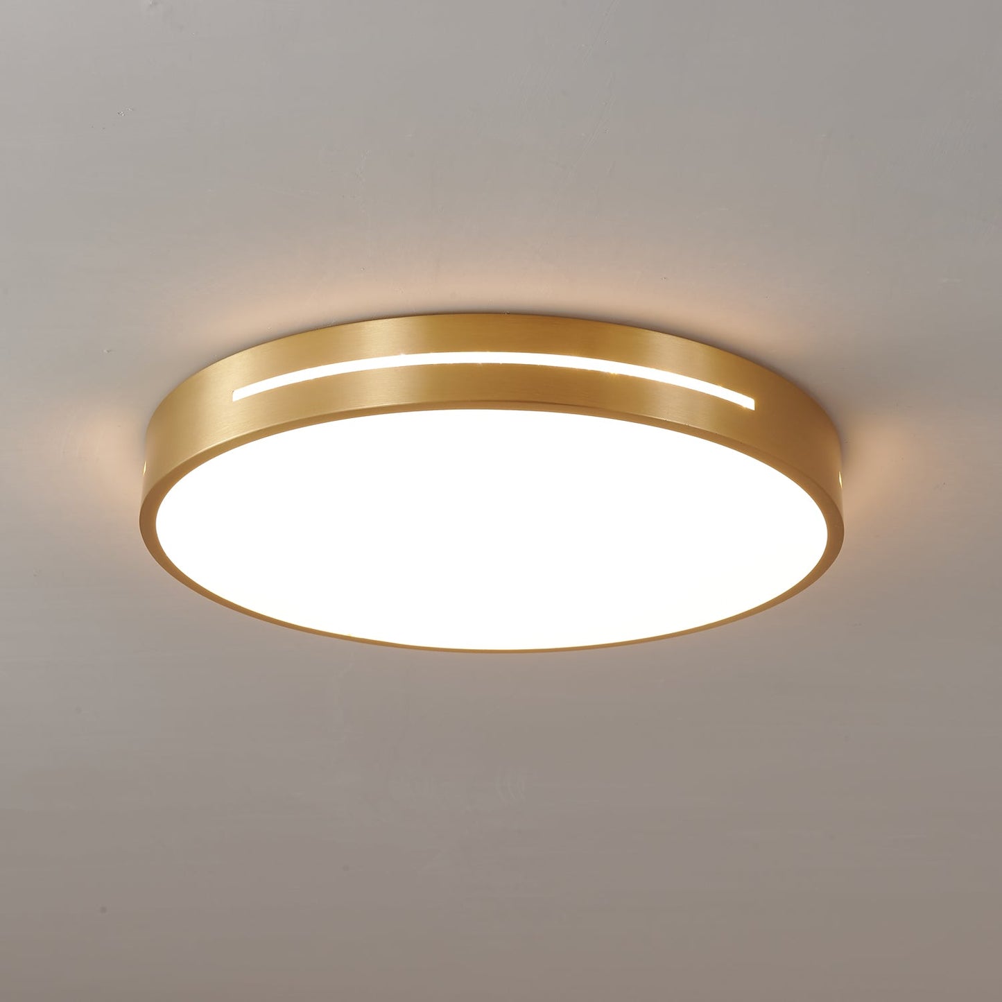Caelum Ceiling Light | Brass & Acrylic | White
