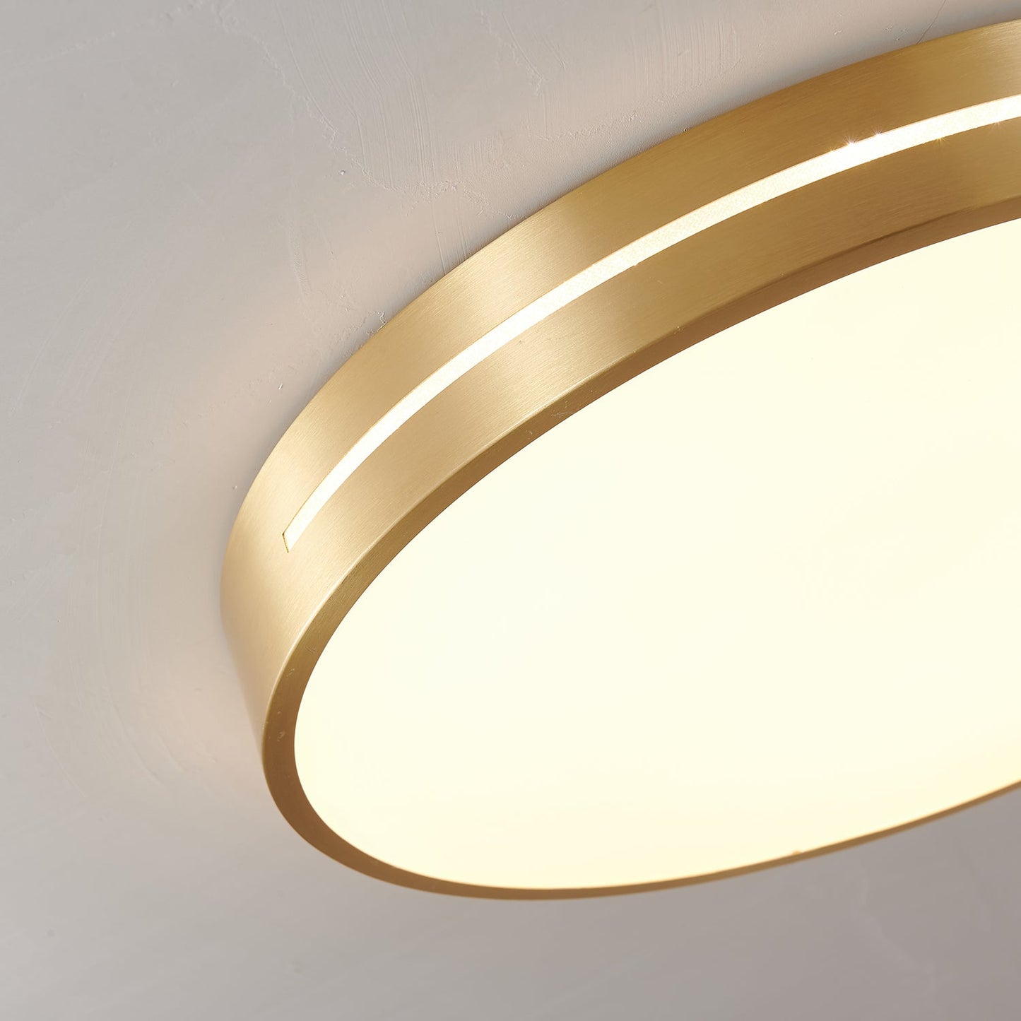 Caelum Ceiling Light | Brass & Acrylic | White