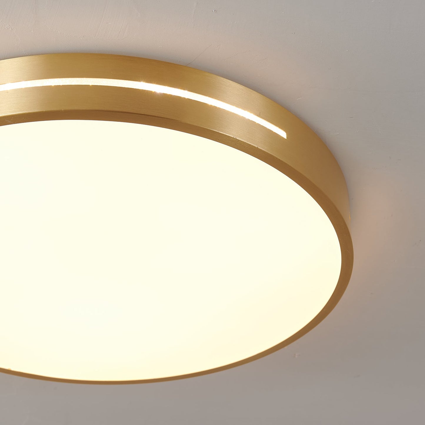 Caelum Ceiling Light | Brass & Acrylic | White