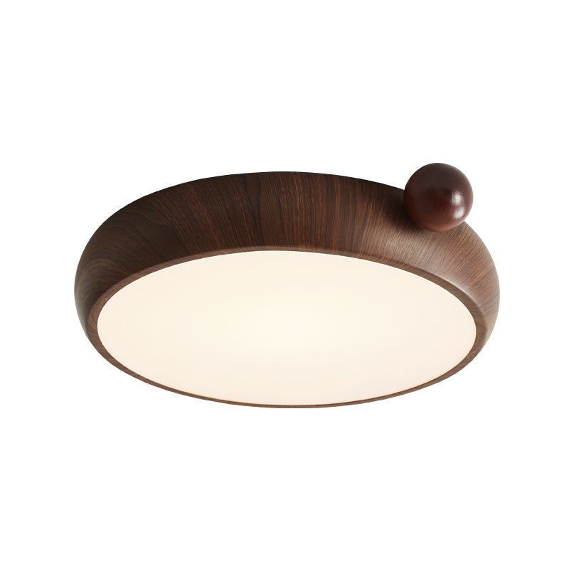 Calindra Ceiling Light | Walnut Wood Grain | 35cm/45cm