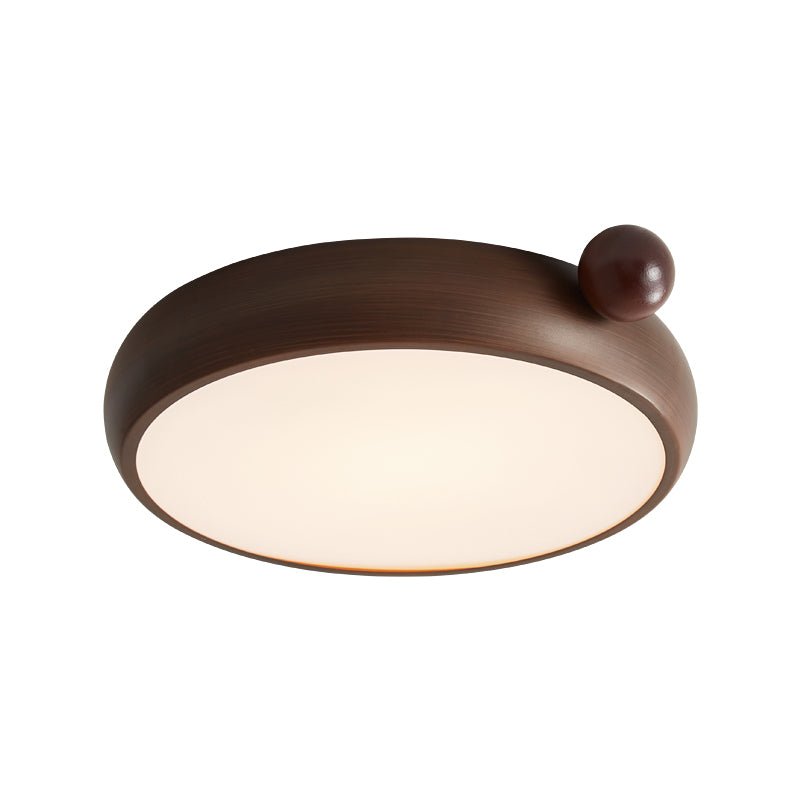 Calindra Ceiling Light | Walnut Wood Grain | 35cm/45cm