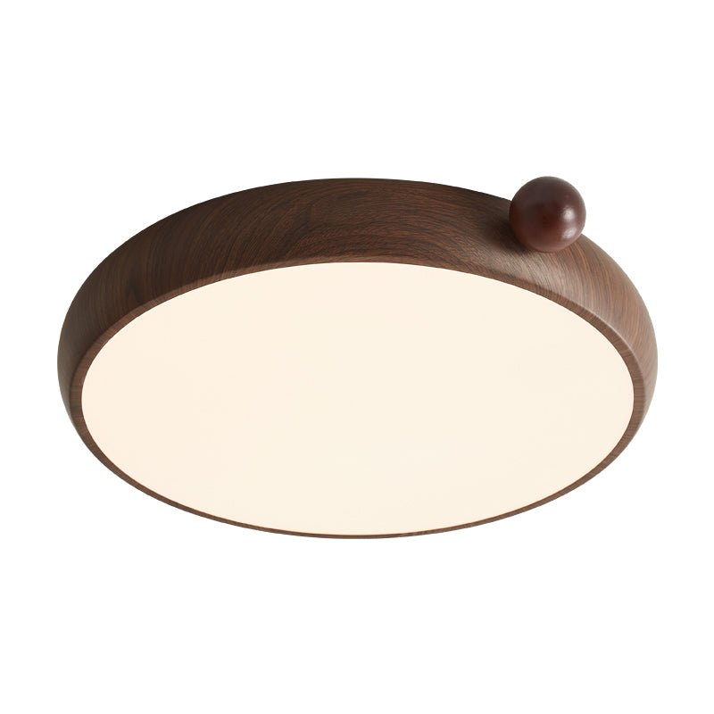 Calindra Ceiling Light | Walnut Wood Grain | 35cm/45cm