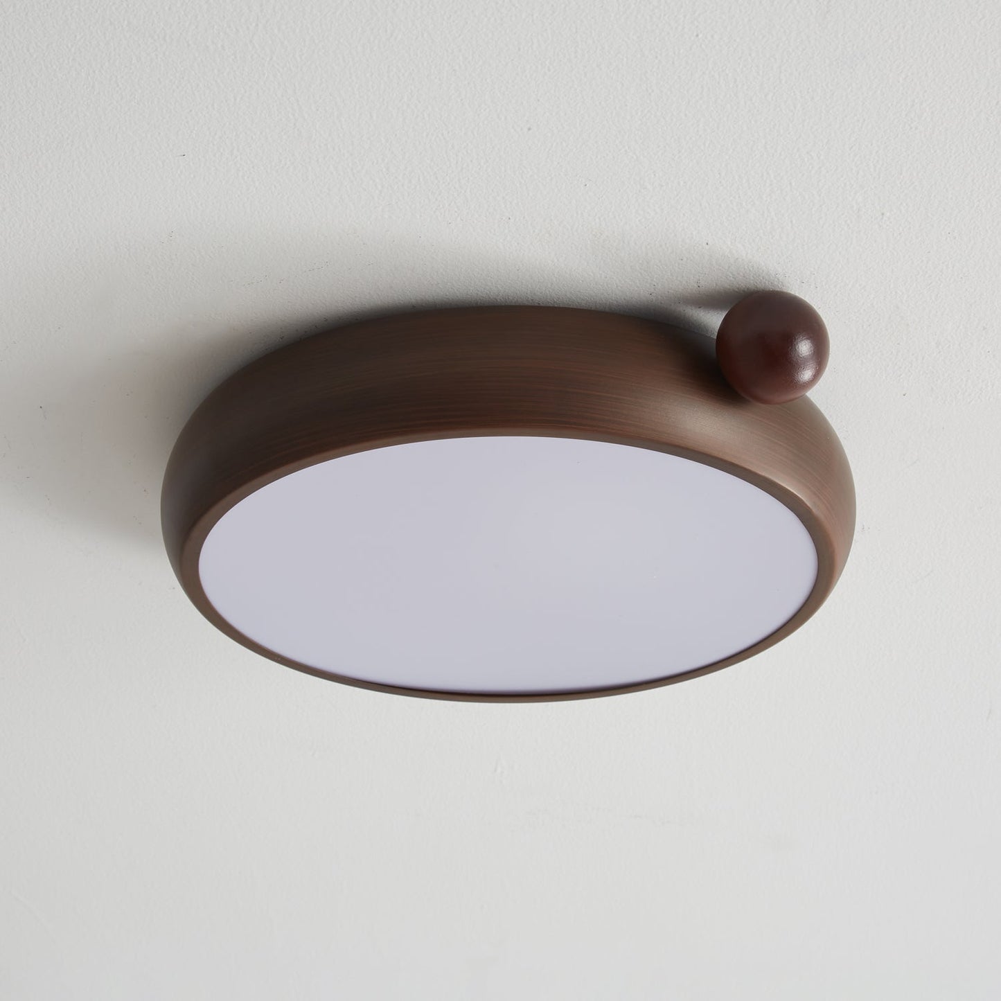 Calindra Ceiling Light | Walnut Wood Grain | 35cm/45cm