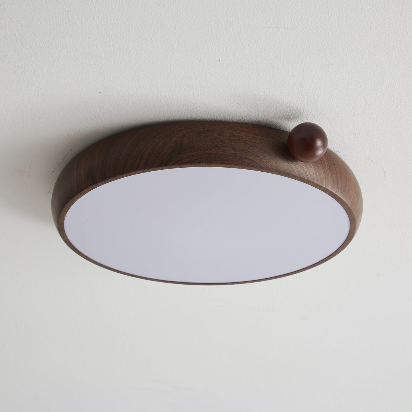 Calindra Ceiling Light | Walnut Wood Grain | 35cm/45cm