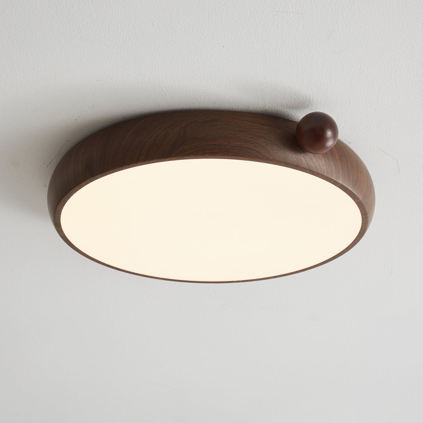 Calindra Ceiling Light | Walnut Wood Grain | 35cm/45cm