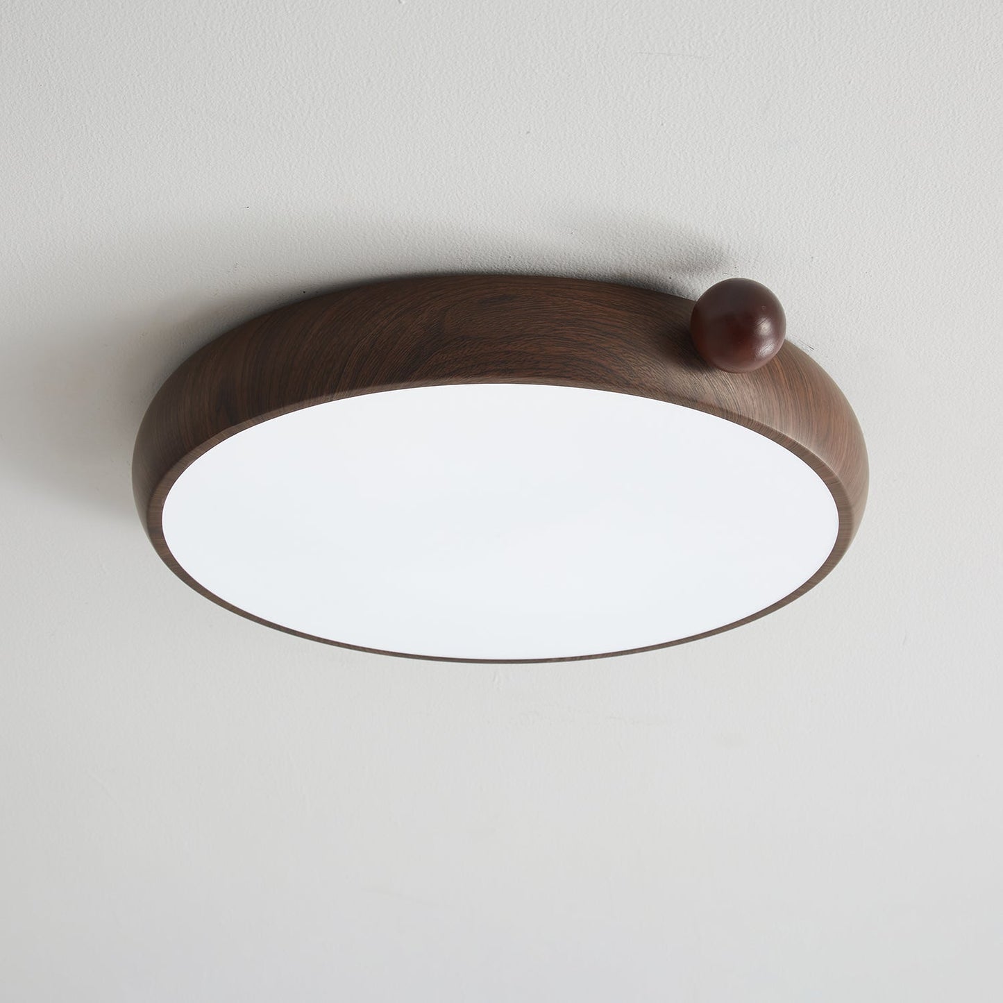 Calindra Ceiling Light | Walnut Wood Grain | 35cm/45cm