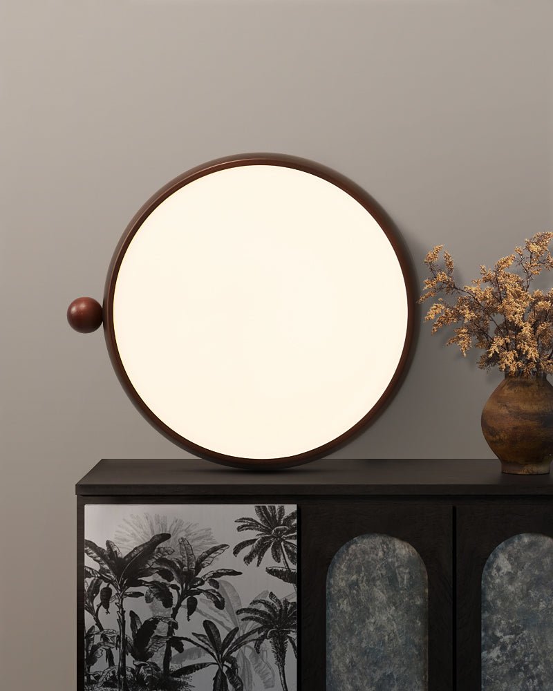 Calindra Ceiling Light | Walnut Wood Grain | 35cm/45cm