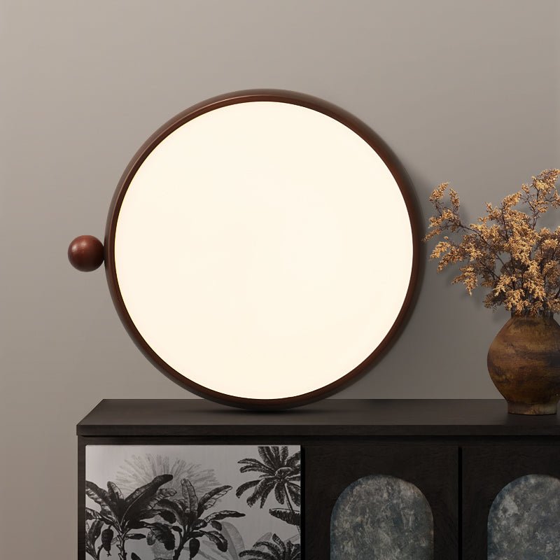 Calindra Ceiling Light | Walnut Wood Grain | 35cm/45cm