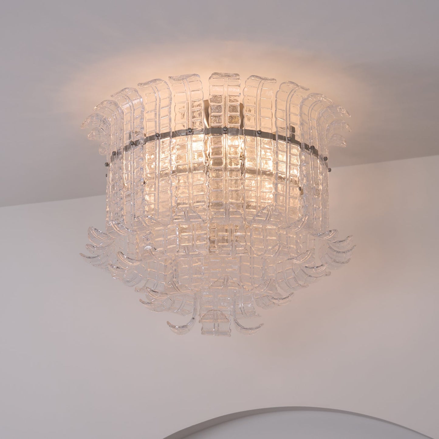 Calista Murano Glass Ceiling Lamp | Murano Glass | Chrome