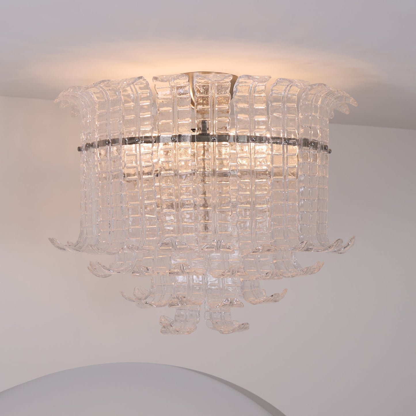 Calista Murano Glass Ceiling Lamp | Murano Glass | Chrome