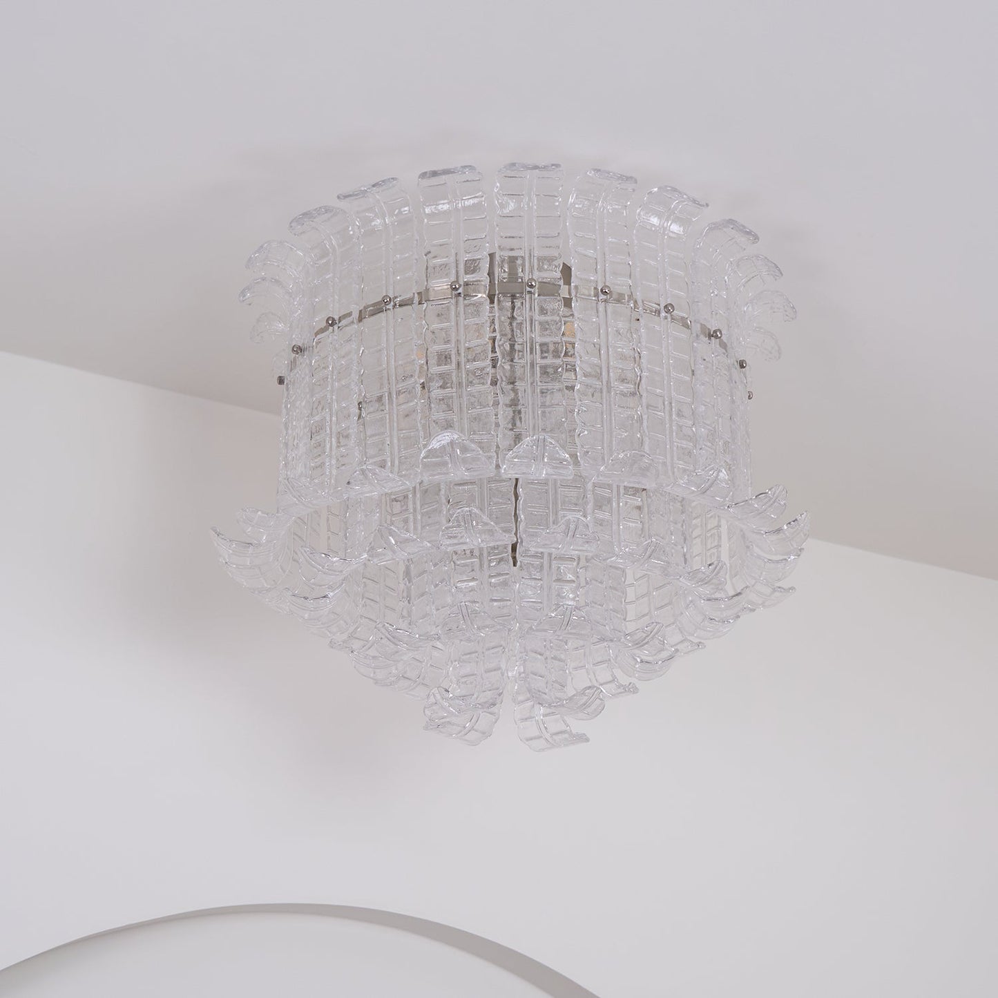 Calista Murano Glass Ceiling Lamp | Murano Glass | Chrome