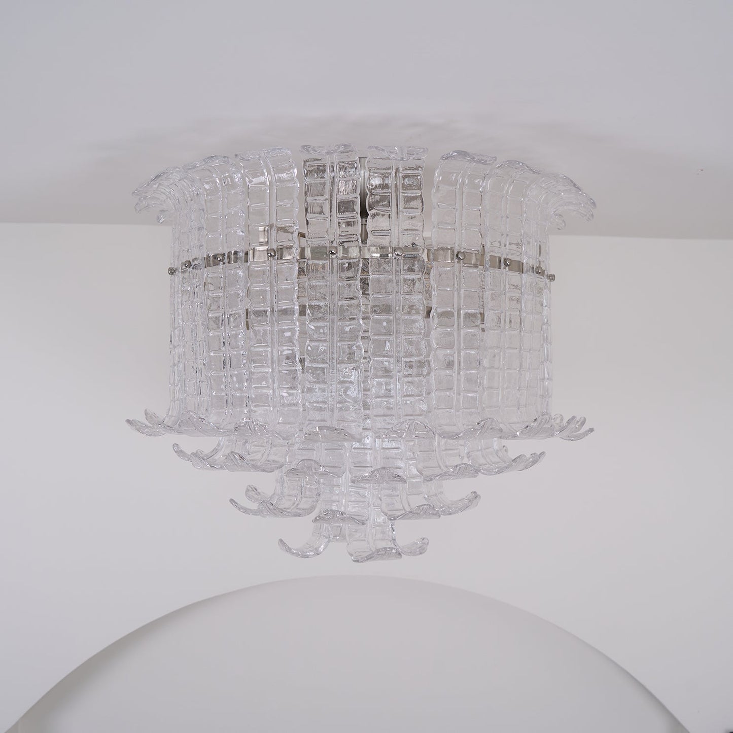 Calista Murano Glass Ceiling Lamp | Murano Glass | Chrome