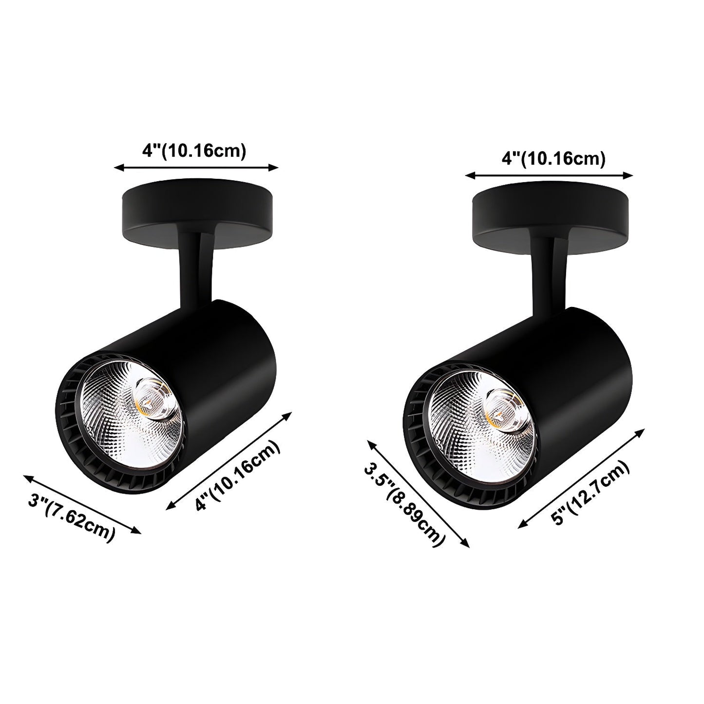 Calla Beam Spotlight | Metal, Aluminum, Acrylic | Black, White