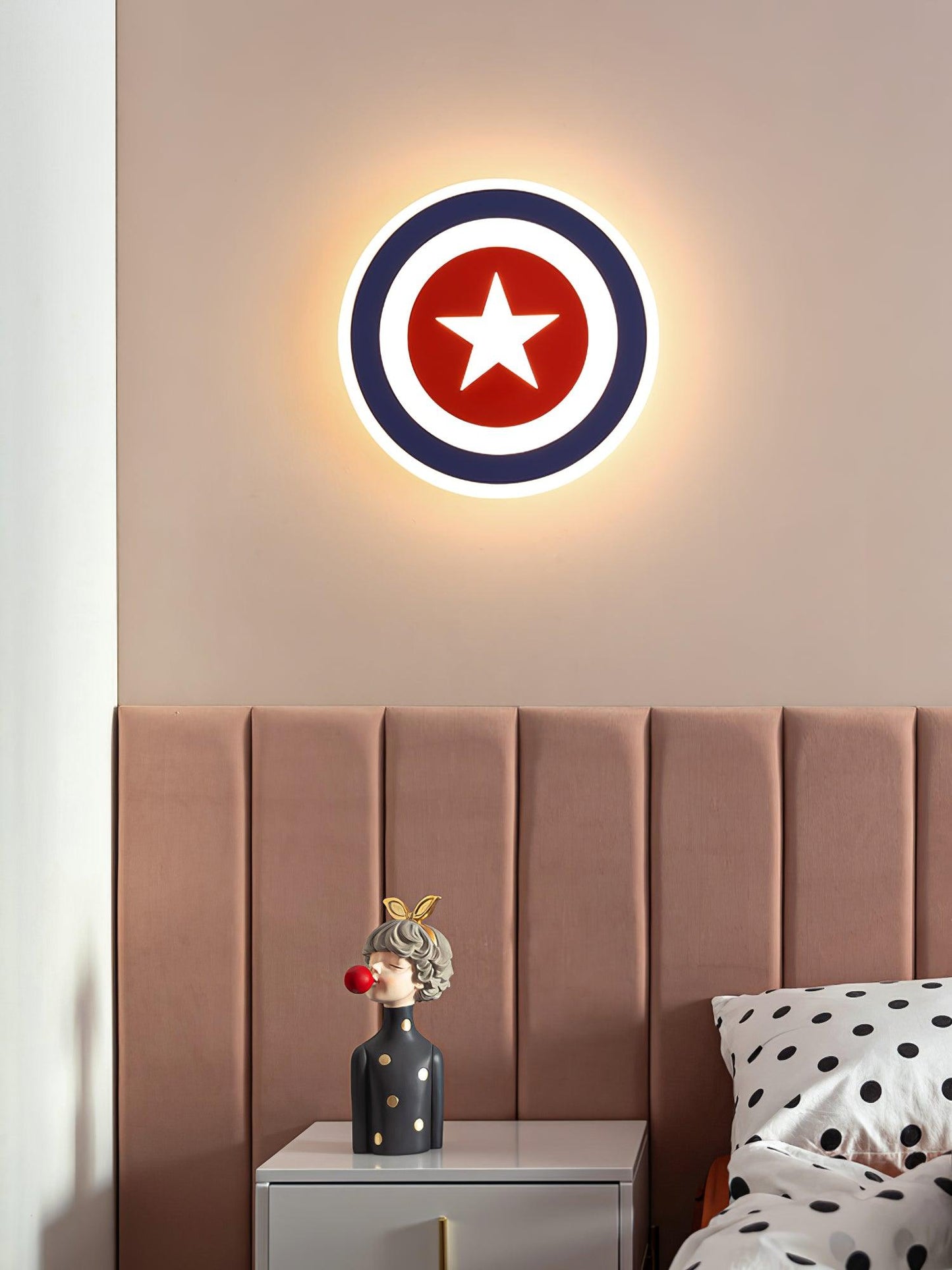 Captain Wall Lamp | Metal Acrylic Iron | Blue+Red