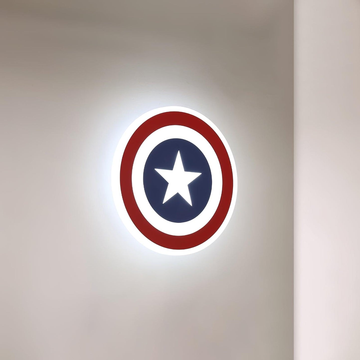 Captain Wall Lamp | Metal Acrylic Iron | Blue+Red