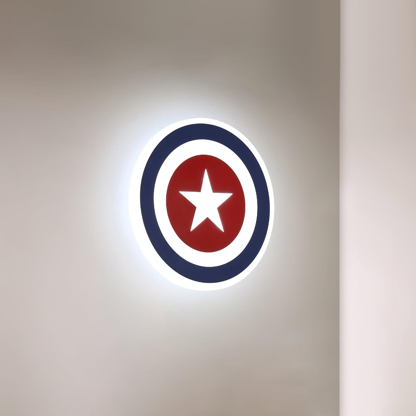 Captain Wall Lamp | Metal Acrylic Iron | Blue+Red