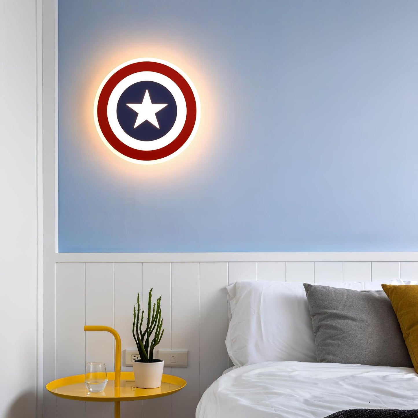 Captain Wall Lamp | Metal Acrylic Iron | Blue+Red