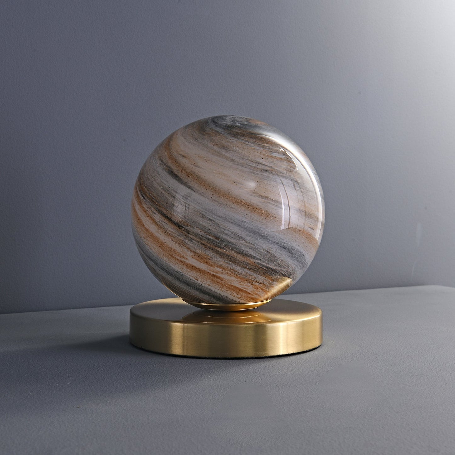 Cassiopeia Table Lamp | Marble & Brass | White