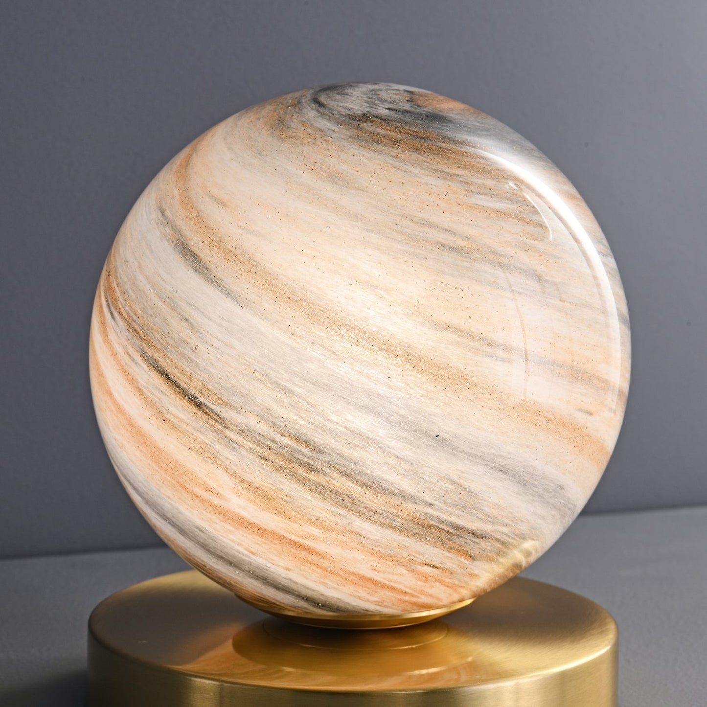 Cassiopeia Table Lamp | Marble & Brass | White