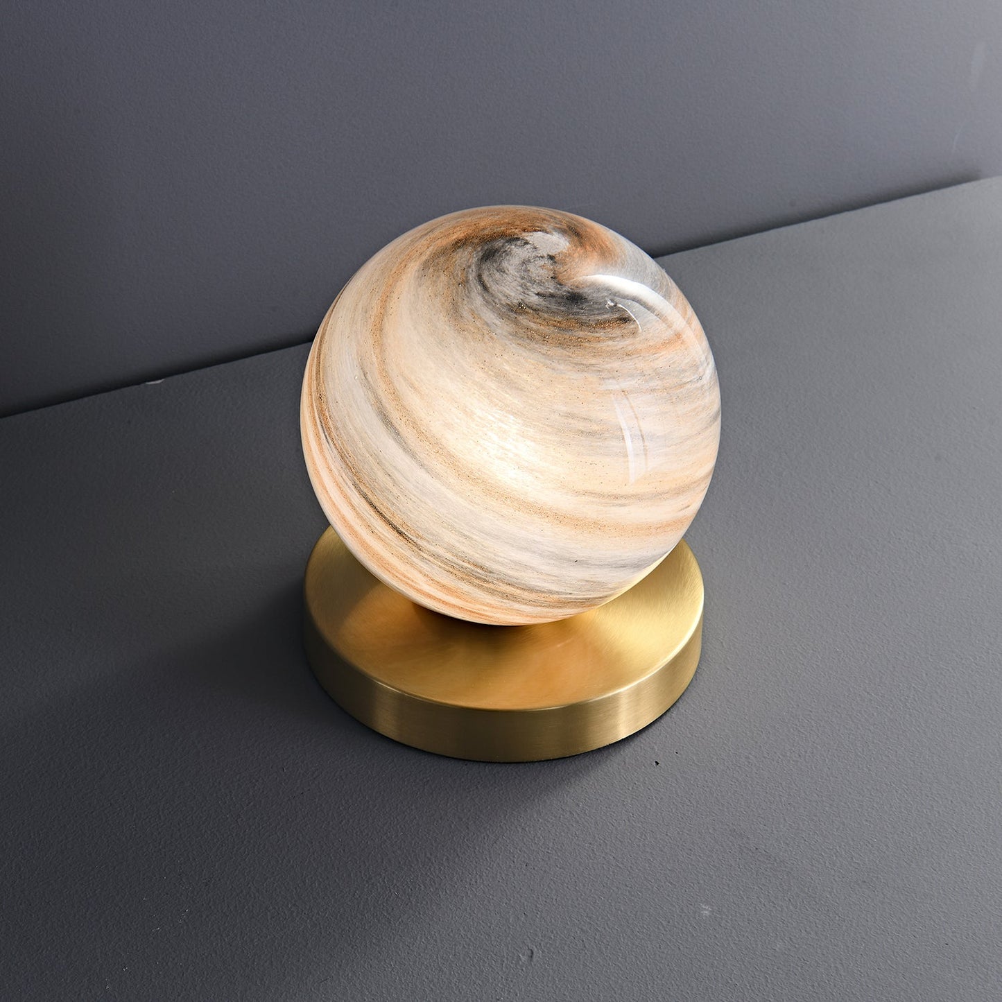 Cassiopeia Table Lamp | Marble & Brass | White