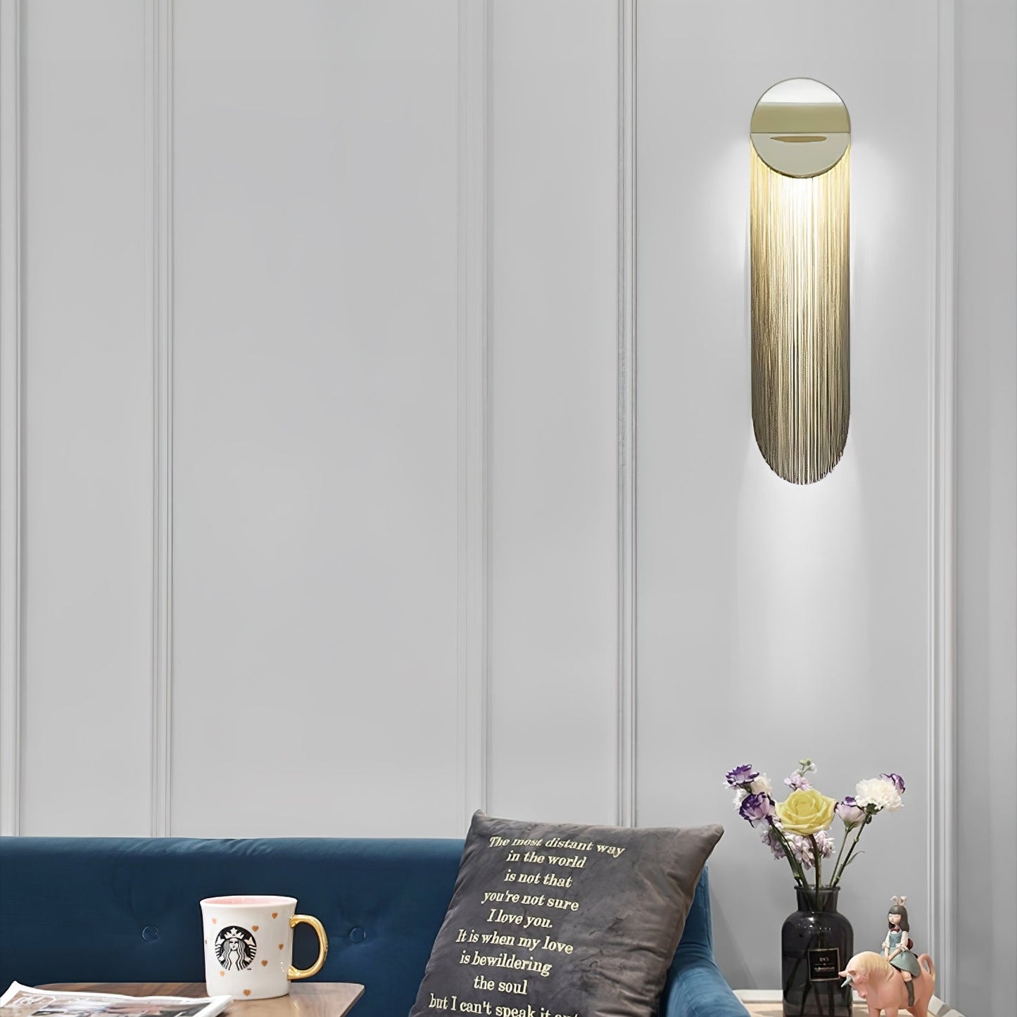 Ce Wall Sconce | Iron, Aluminum, Stainless Steel | Gold, Chrome