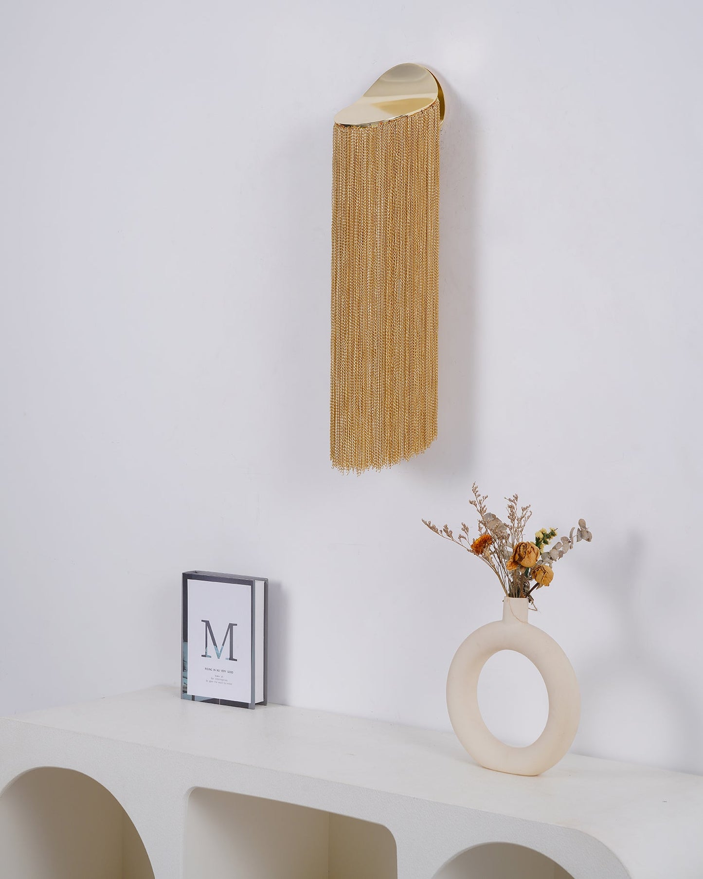 Ce Wall Sconce | Iron, Aluminum, Stainless Steel | Gold, Chrome