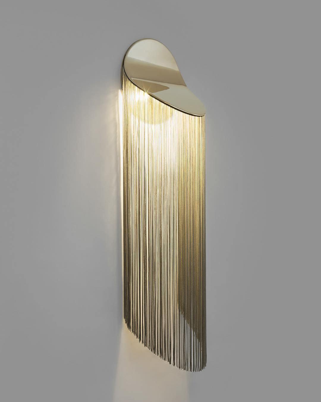 Ce Wall Sconce | Iron, Aluminum, Stainless Steel | Gold, Chrome