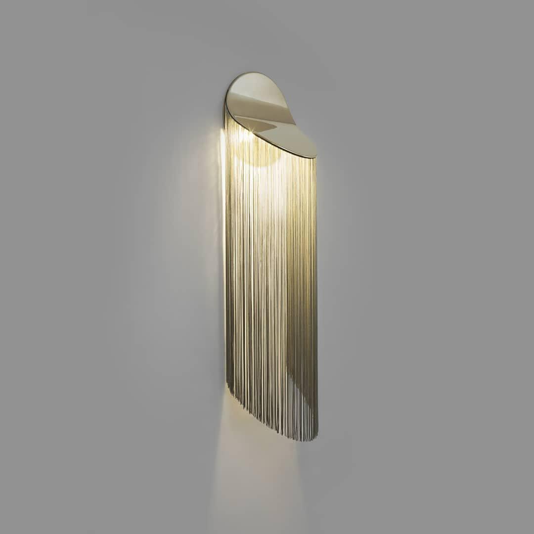 Ce Wall Sconce | Iron, Aluminum, Stainless Steel | Gold, Chrome