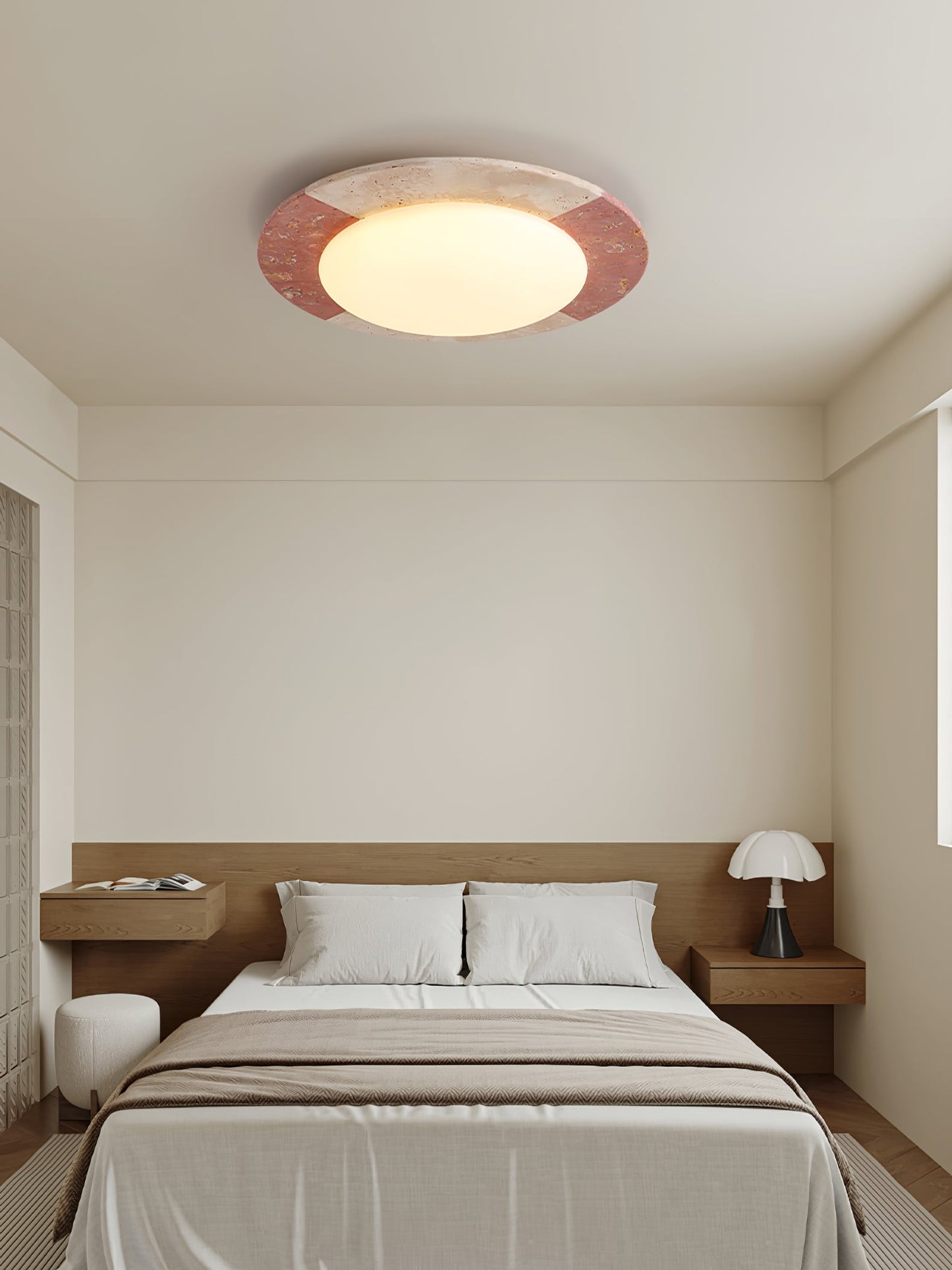 Celestial Ceiling Lamp | Travertine | Beige, Red, White