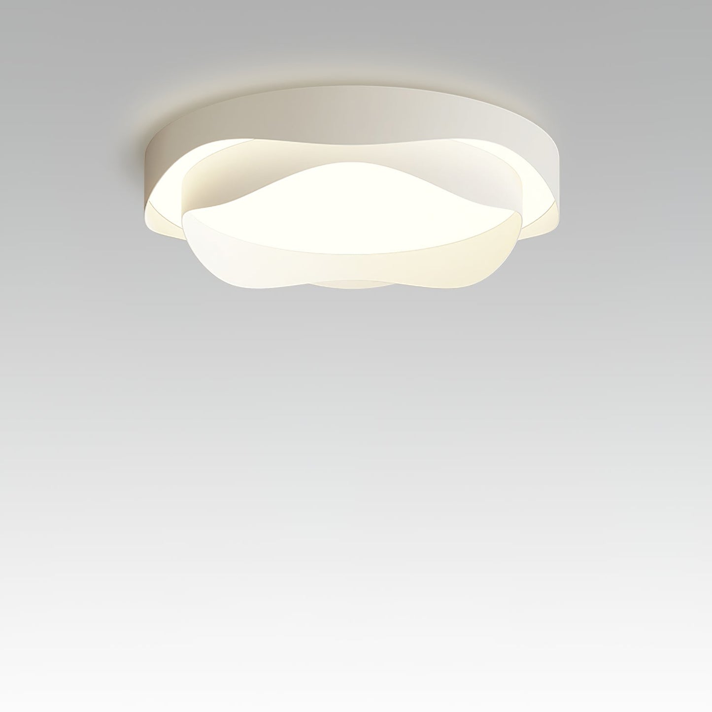 Cenia LED Ceiling Lamp | White Metal | Various Sizes
