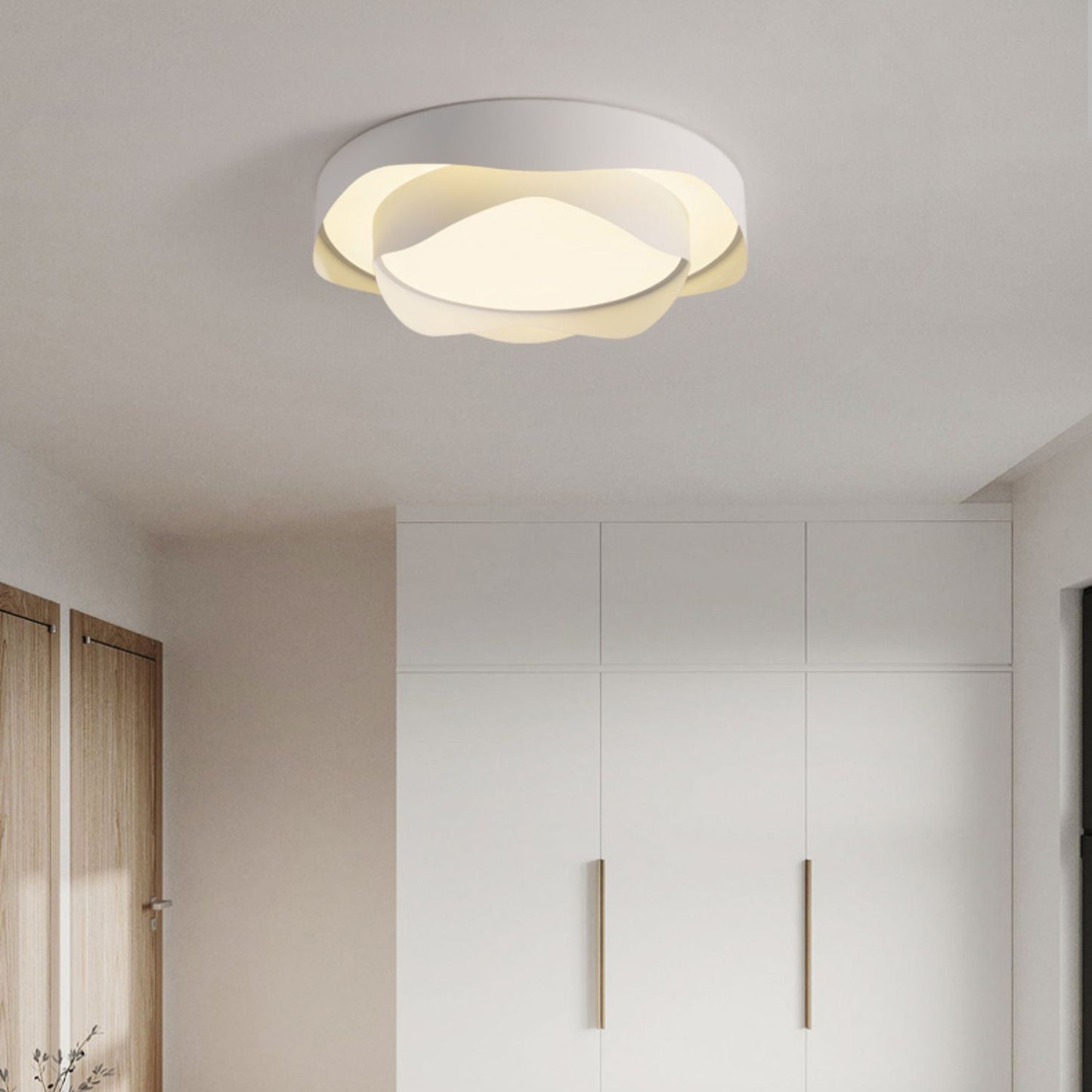 Cenia LED Ceiling Lamp | White Metal | Various Sizes