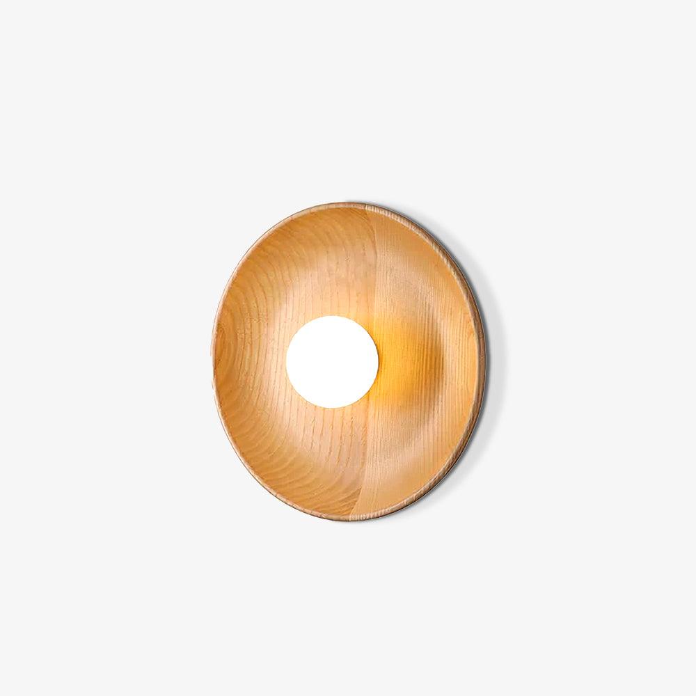 Centric Wall Lamp | Wood & Glass | Walnut