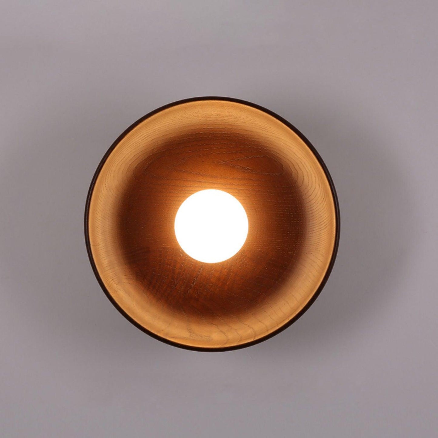 Centric Wall Lamp | Wood & Glass | Walnut