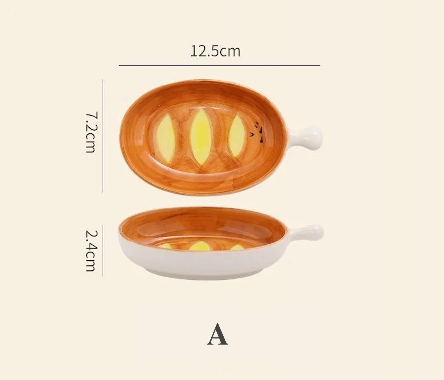 Ceramic Plate | Bread-Inspired Design | Whimsical